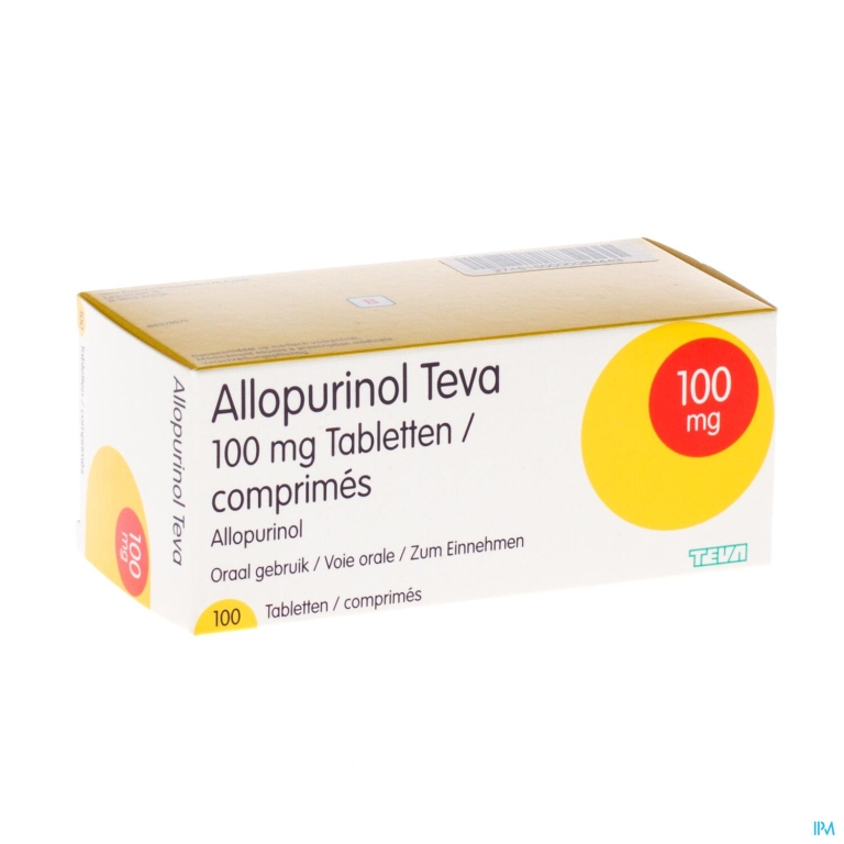 Allopurinol Teva 100mg Tabl 100