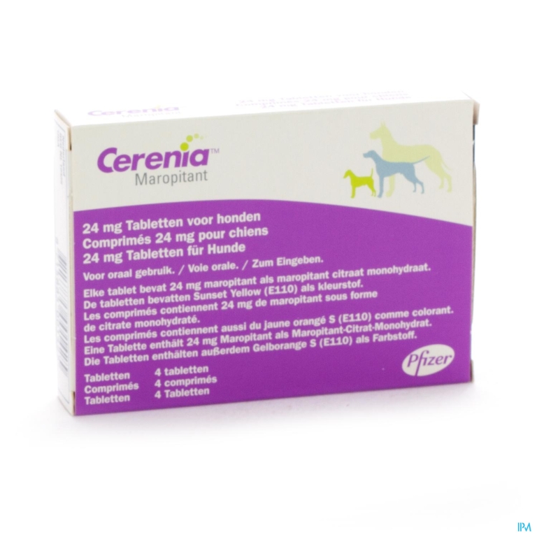 Cerenia 24mg Comp 4 Voor Honden