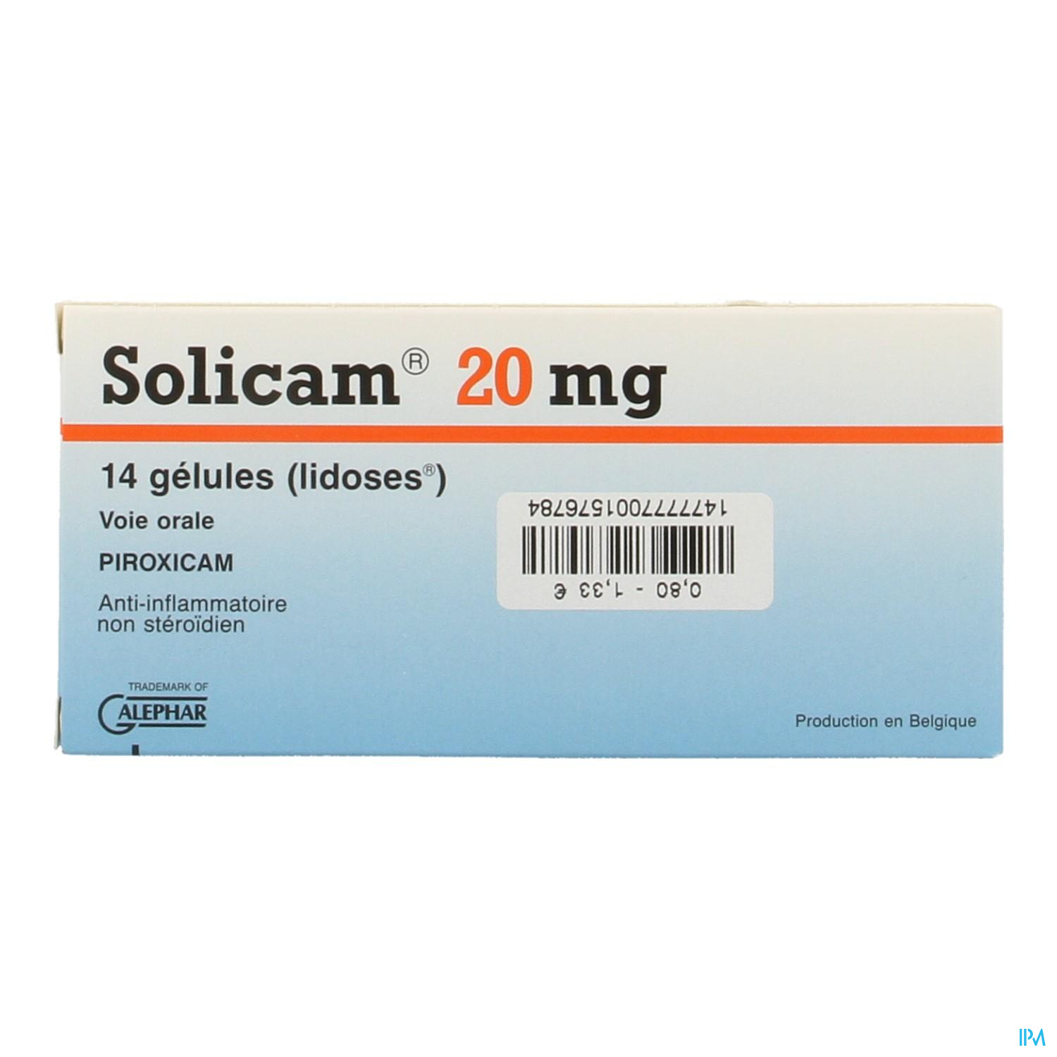 Solicam Caps. 14 X 20mg