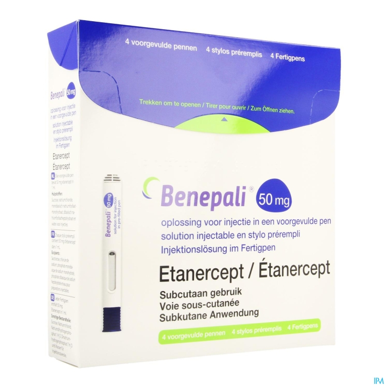 Benepali 50mg Opl Inj Voorgevulde Pen 4