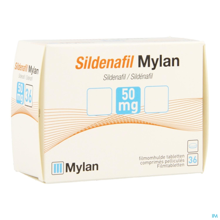 Sildenafil Mylan 50mg Filmomh Tabl 36 X 50mg