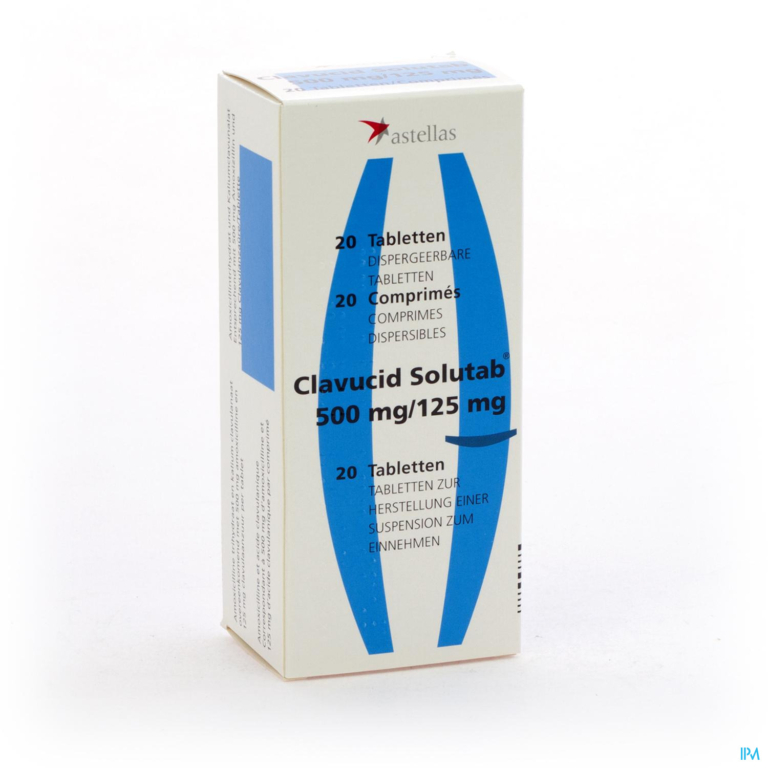 Clavucid Solutab 500 Comp Sol 20