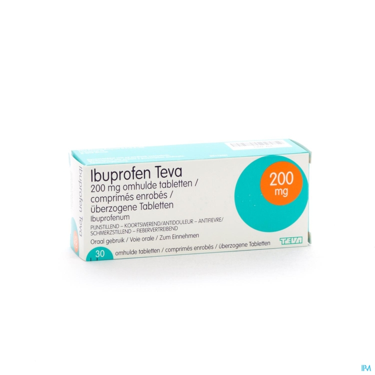 Ibuprofen Teva Drag 30 X 200mg