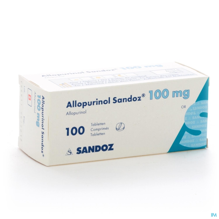 Allopurinol Sandoz 100mg Tabl 100