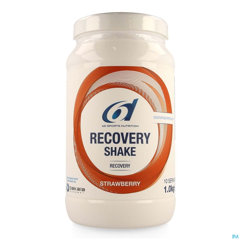 6D Sports Nutrition Recovery Shake Aardbei