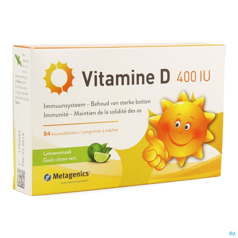 Vitamine D 400iu Metagenics Tabl 84