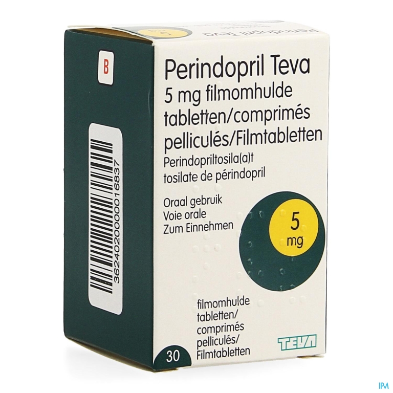 Perindopril Teva 5,0mg Filmomh Tabl 30 X 5,0mg