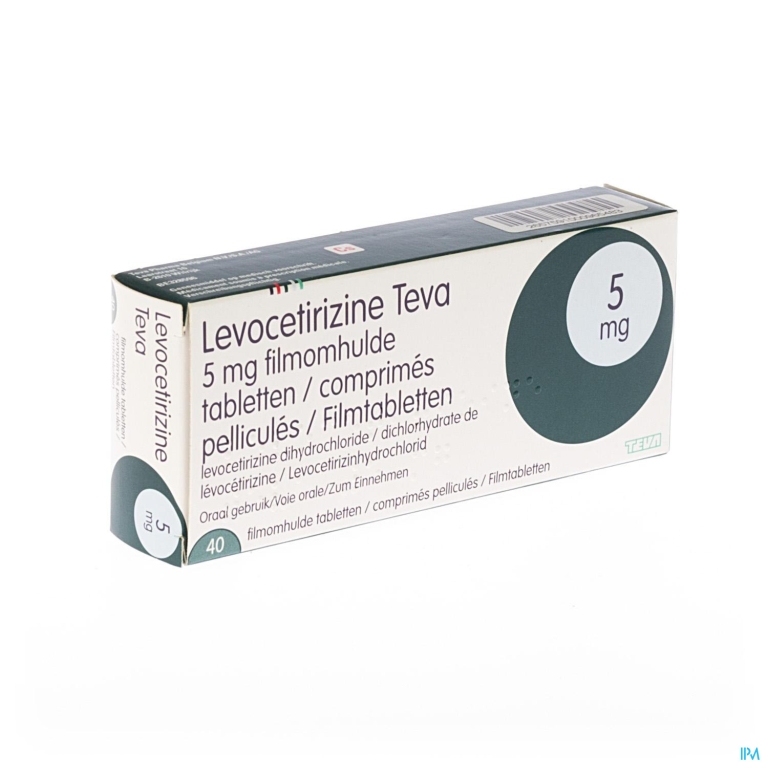 Levocetirizine Teva 5mg Filmomh Tabl 40 X 5mg