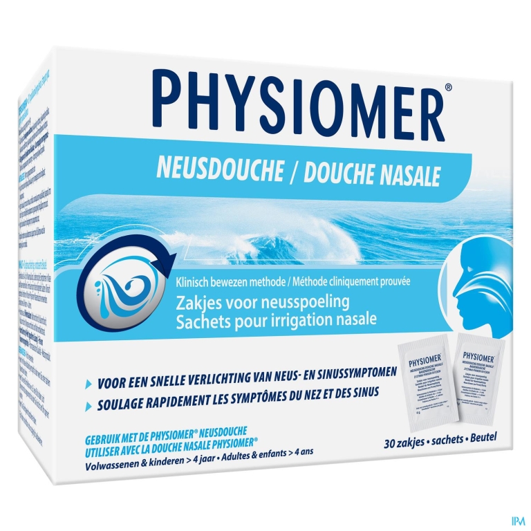 Physiomer Zeezout Neusdouche Zakjes 30