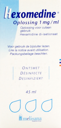 Hexomedine Sol 45ml 0,1%
