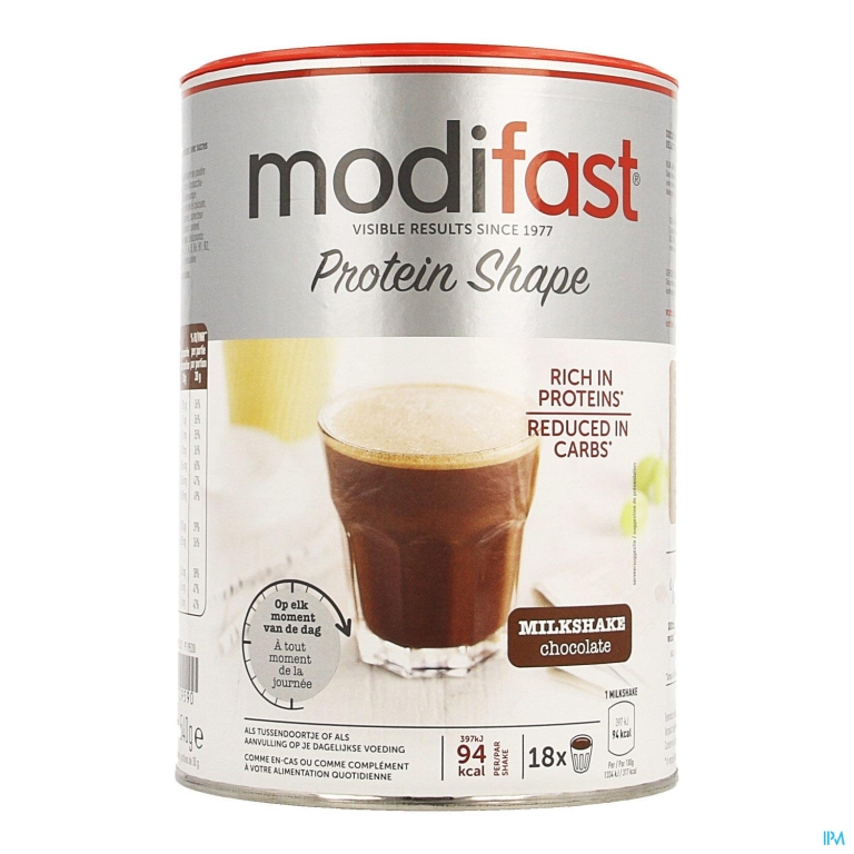 Modifast Protiplus Milkshake Chocolade 540g