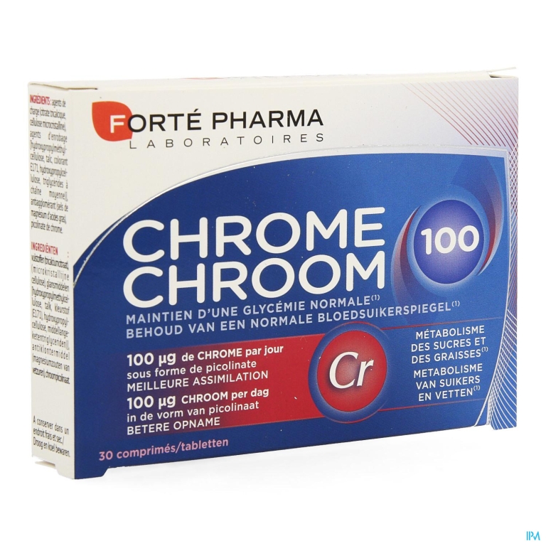 Chroom 100 Forte Pharma Tabl 30