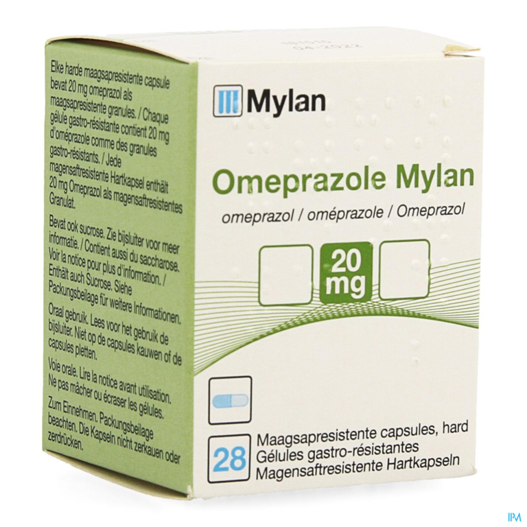 Omeprazol Mylan Caps 28 X 20mg