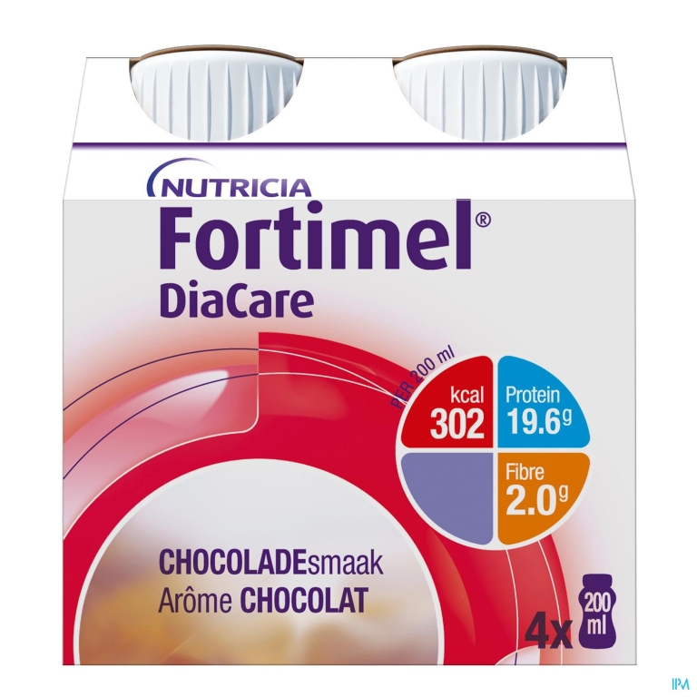 Fortimel DiaCare chocoaldesmaak 4x200ml