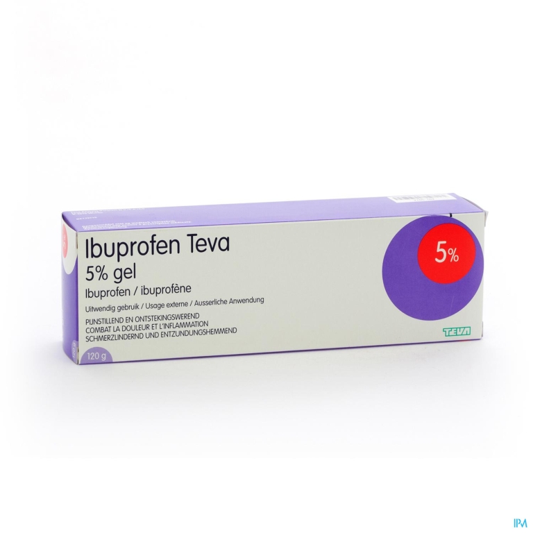 Ibuprofen Teva Gel Tube 120g