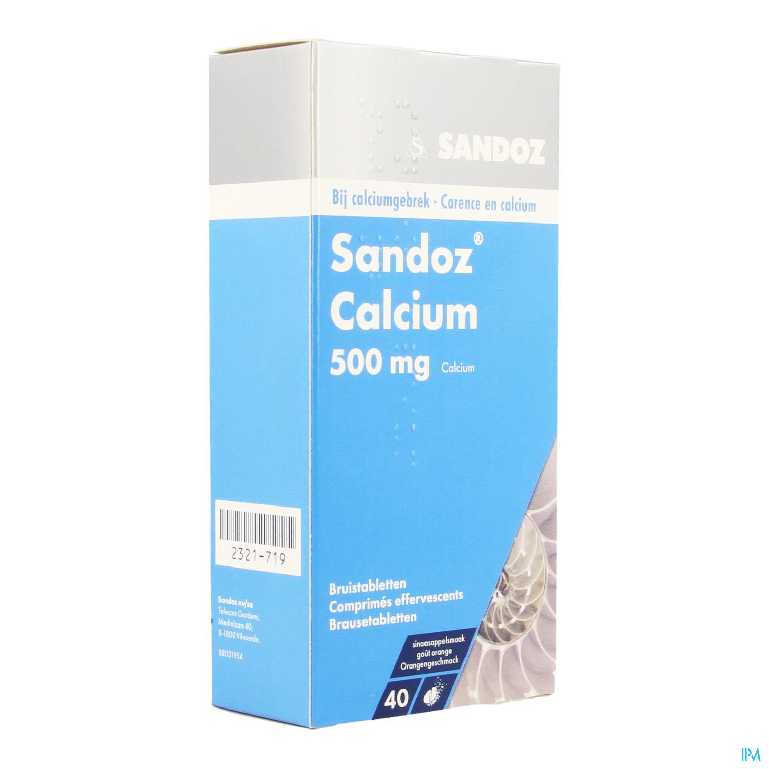 Sandoz Calcium Bruistabl-comp Eff 40 Sinaas
