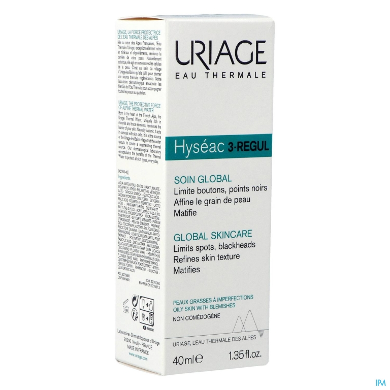 Uriage Hyseac 3-regul Globale Verzorging Cr 40ml