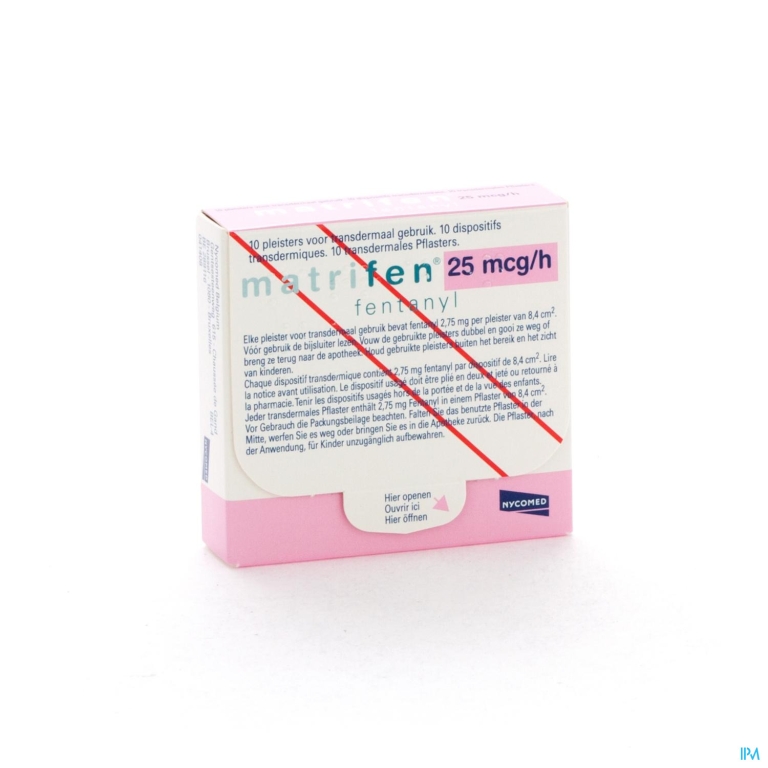 Matrifen 25 Ug/h Pleist Transderm 10