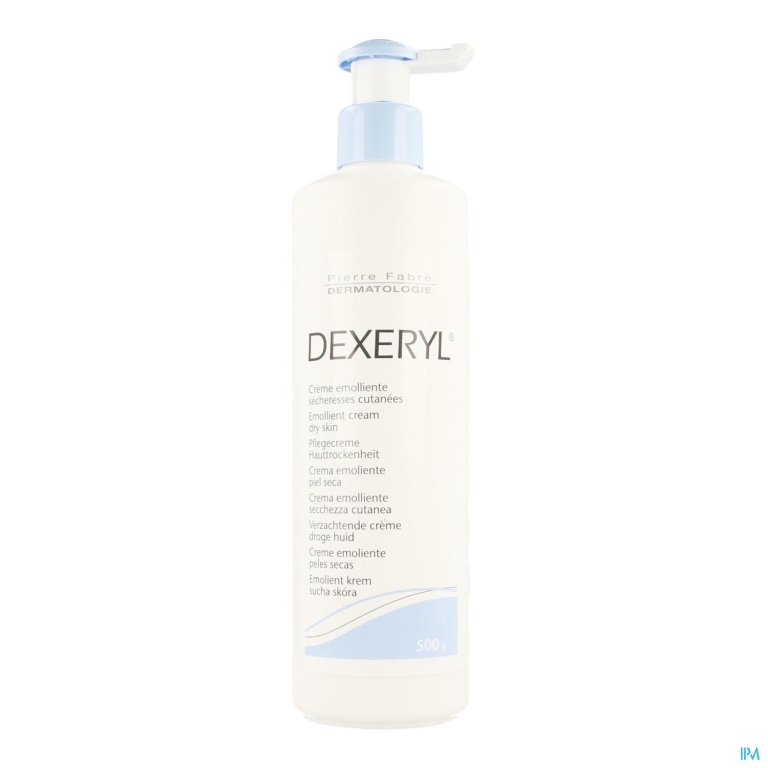 Dexeryl Creme Droge Huid Pompfl 500ml