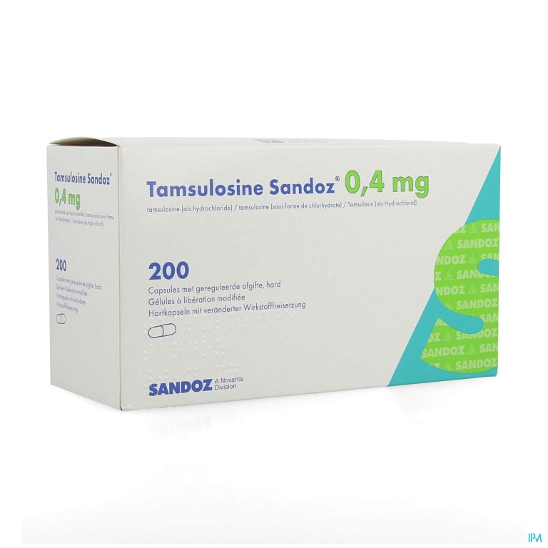 Tamsulosine Sandoz 0,4mg Gereg.afg. Caps 200×0,4mg