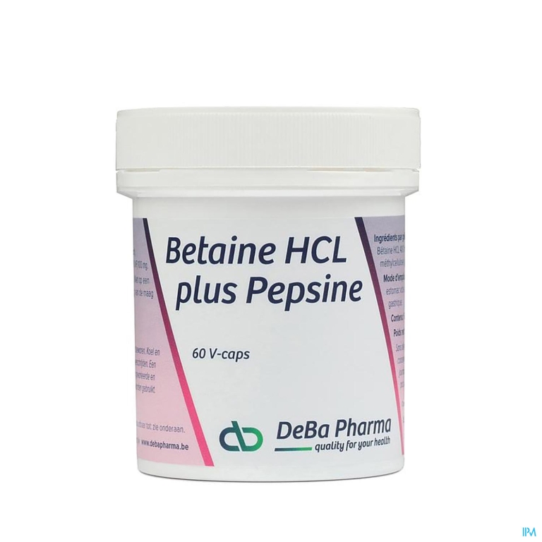 Betaine Hcl + Pesine V-caps 60 Deba