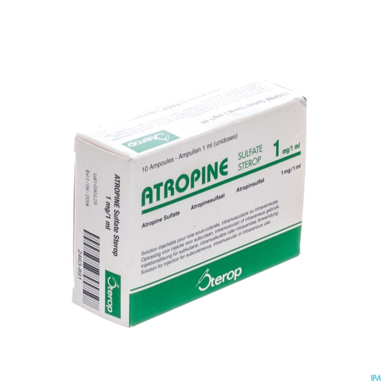 Sterop Atropine Sulf 1mg 1ml 10 Amp Ud