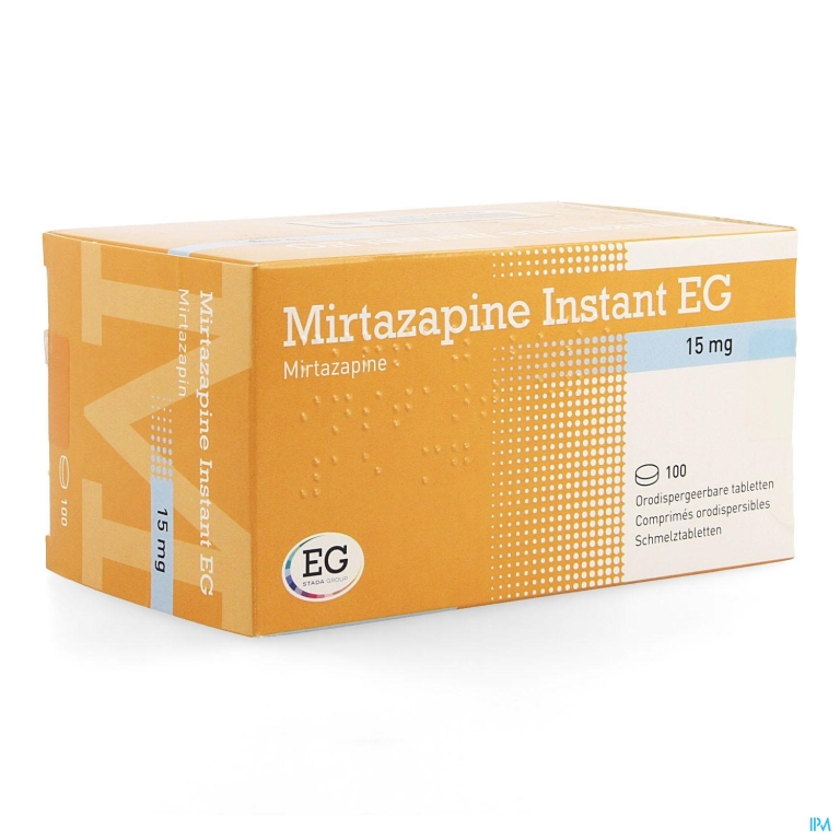 Mirtazapine EG Instant 15 Mg Orodisp Tabl 100