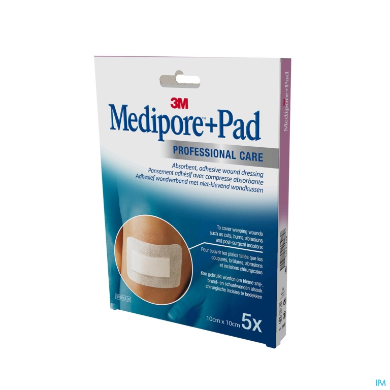 Medipore + Pad 3m 10×10,0cm 5 3566p