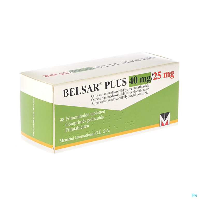 Belsar Plus 40mg/25mg Filmomh Tabl 98