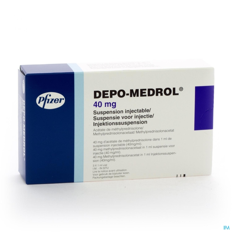 Depo-medrol Vial 3 X 40mg/1ml