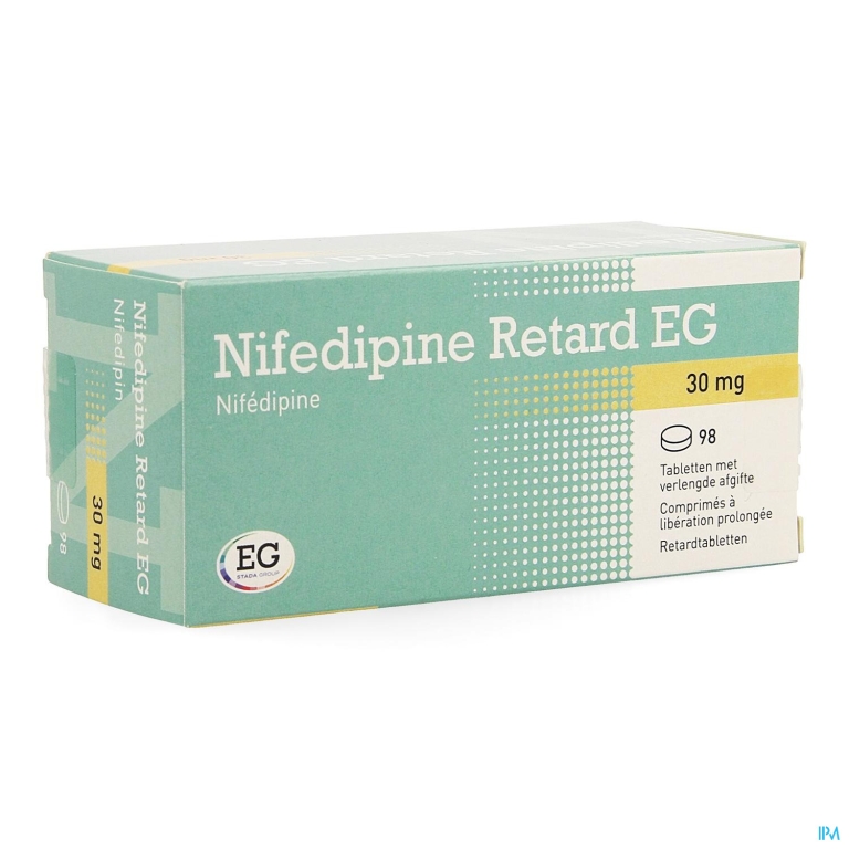 Nifedipine Retard EG 30Mg Tabl Verleng Afgifte 98