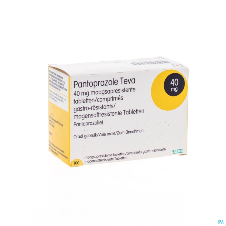 Pantoprazole Teva 40mg Maagsapresist Comp 100x40mg