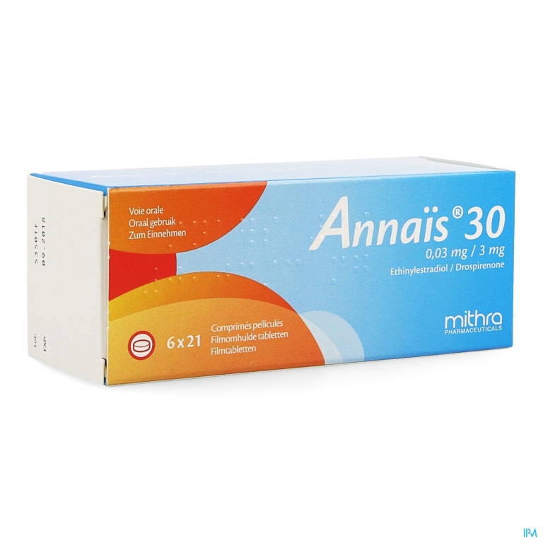 Annais 30 0,03mg/3mg Filmomh Tabl 6 X 21