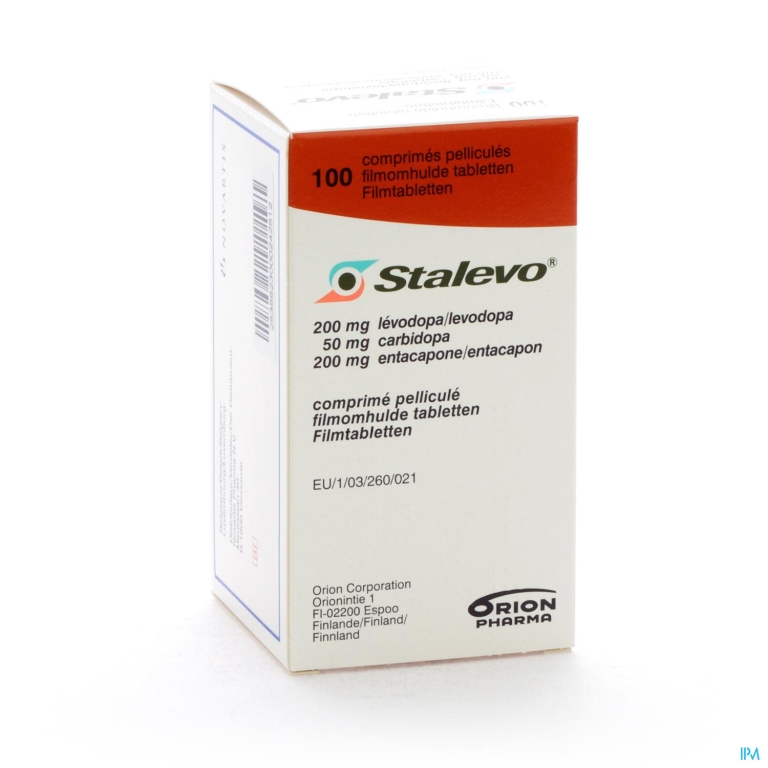 Stalevo 200mg/50,0mg/200mg Filmomh Tabl 100 Fles