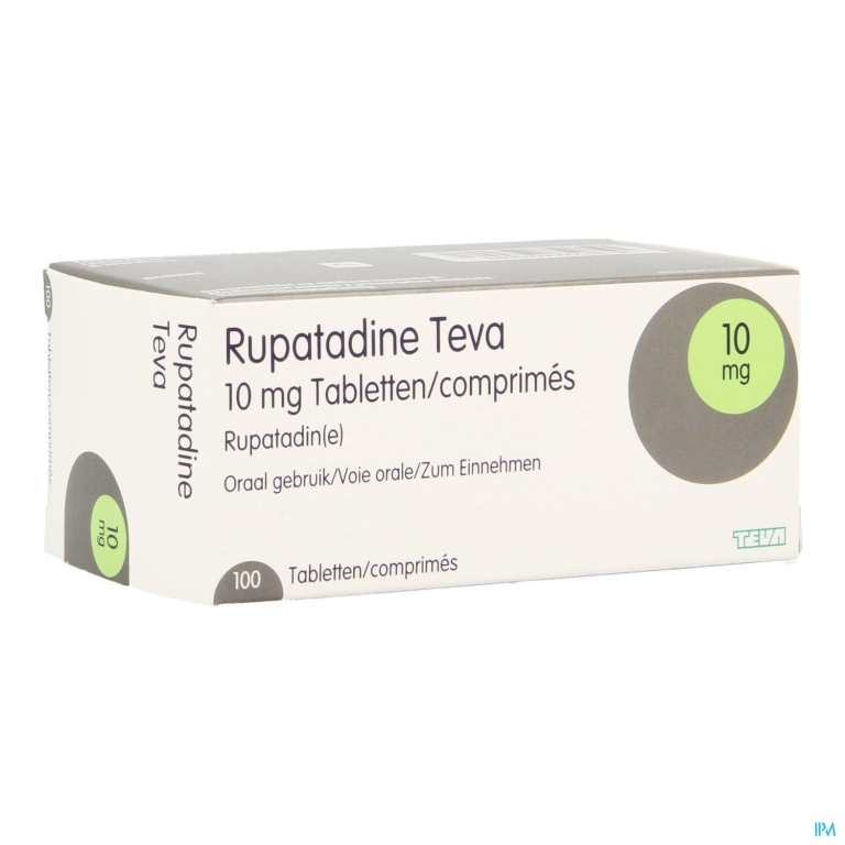 Rupatadine Teva 10mg Comp 100