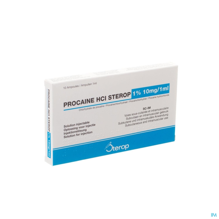 Sterop Proc 1 % 10mg 1ml 10 Amp