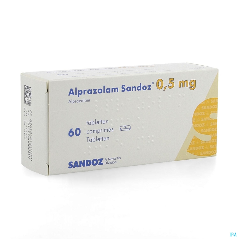 Alprazolam Sandoz 0,50mg Comp 60 X 0,50mg