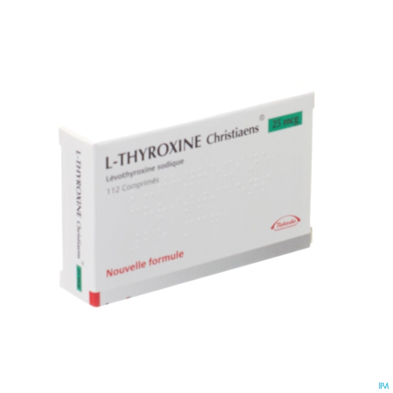 l Thyroxine Christiaens Comp 112×0,025mg