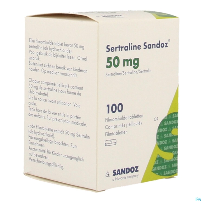 Sertraline Sandoz Comp 100 X 50mg Imv