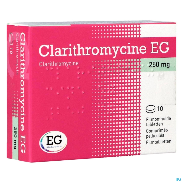 Clarithromycine EG Tabl 10X250Mg