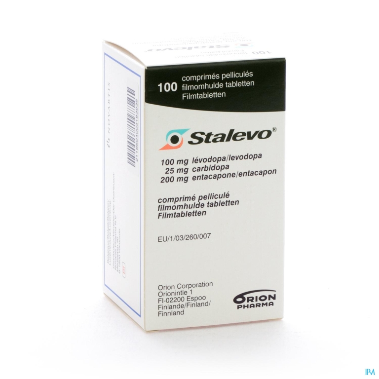 Stalevo 100mg/25,0mg/200mg Filmomh Tabl 100 Fles