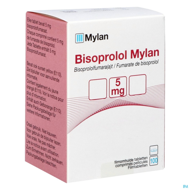 Bisoprolol Mylan 5mg Filmomh Tabl Fl 100x 5mg