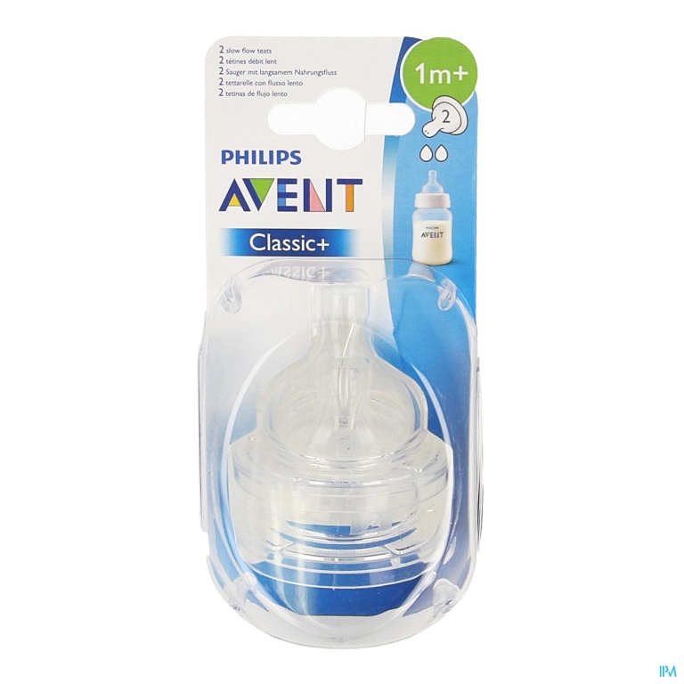 Philips Avent Zuigspeen Slow 2gaten 2 SCF632/27