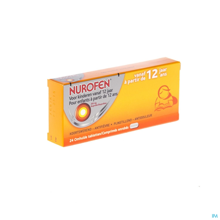 Nurofen Kind +12 Jaar 200mg Filmomh Tabl 24