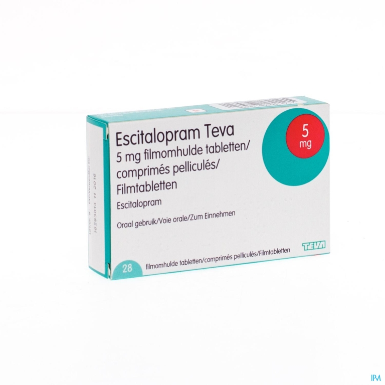 Escitalopram 5mg Teva Filmomh Tabl 28 X 5mg