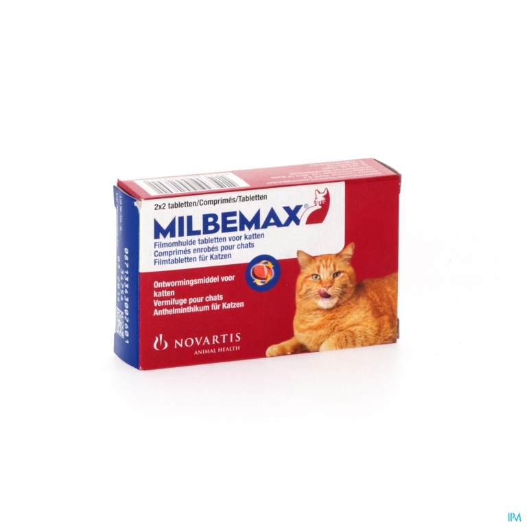 Milbemax Katten Filmomh Tabl Blister 2×2