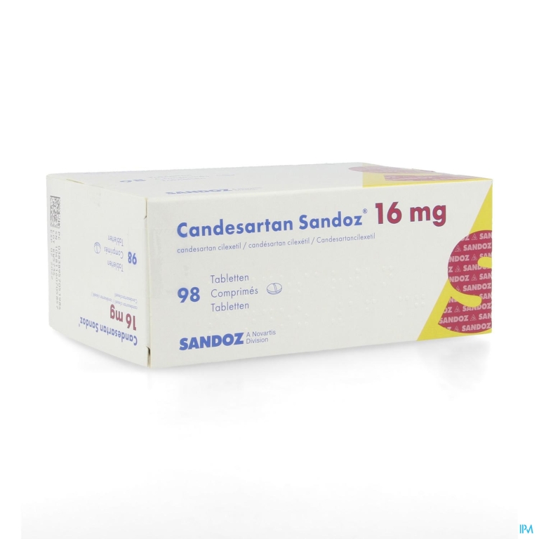 Candesartan Sandoz Tabl 98 X 16mg