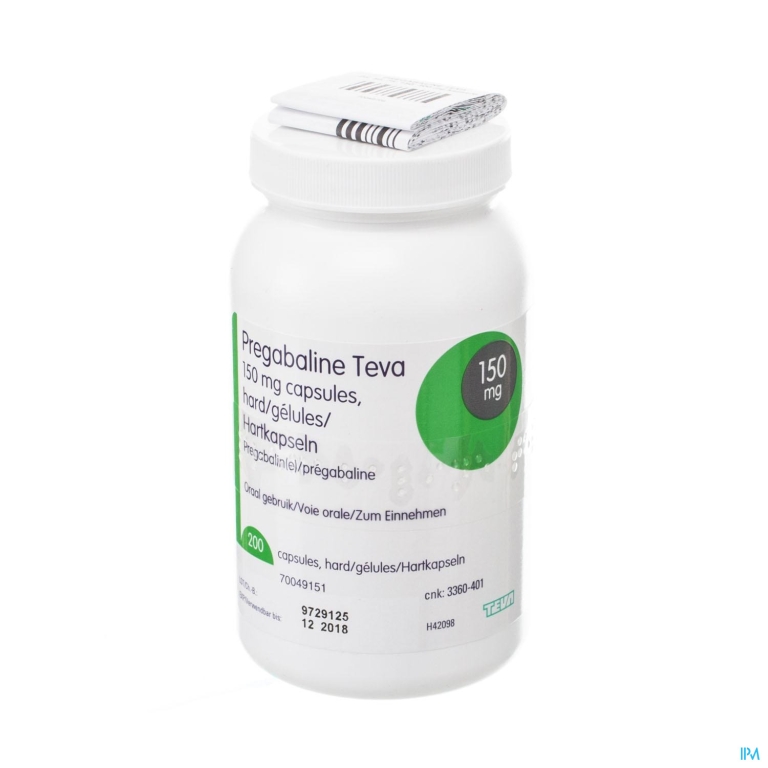 Pregabaline Teva 150mg Caps Hard 200 X 150mg