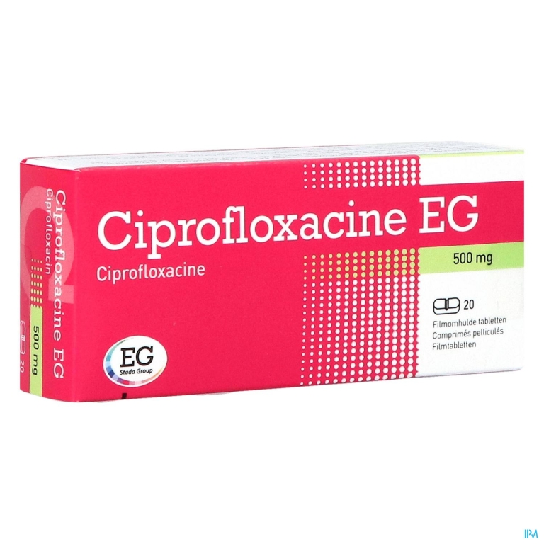 Ciprofloxacine Eg Pi Pharma Comp 20x500mg Pip