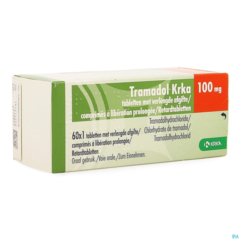 Tramadol Krka 100mg Verl.afgifte Comp 60 X 100mg